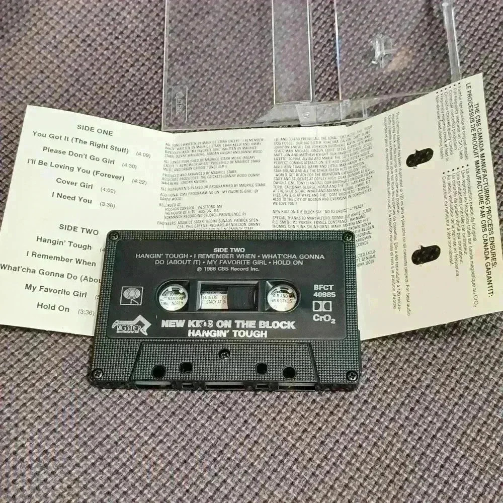 New Kids On The Block 1988 Hangin' Tough Audio Music Cassette Tape - Picture 4 of 5